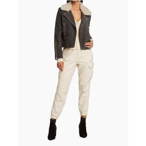 Women’s Cream Cargo Jogger Pants